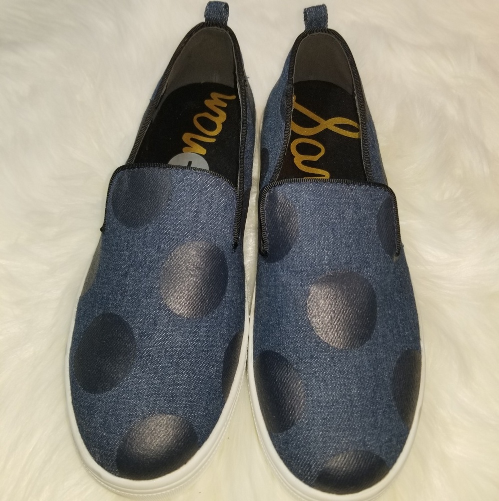 Sam EdelmanPolka Dot Slip on womens size 7